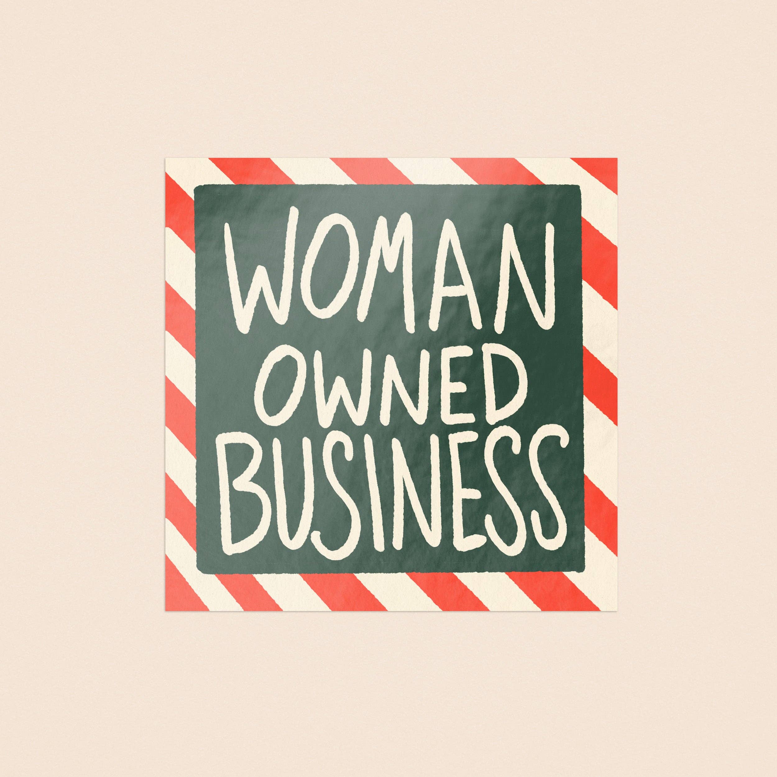 One & Only Paper - Wholesale Sticker - Women Owned Business Square Holiday Sticker1