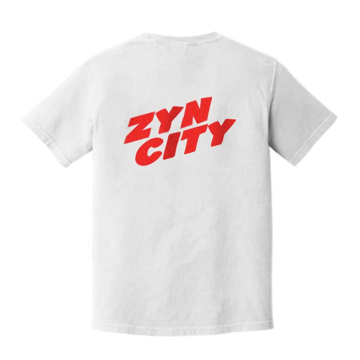 Zyn White Tee for wholesale by Free Spirit