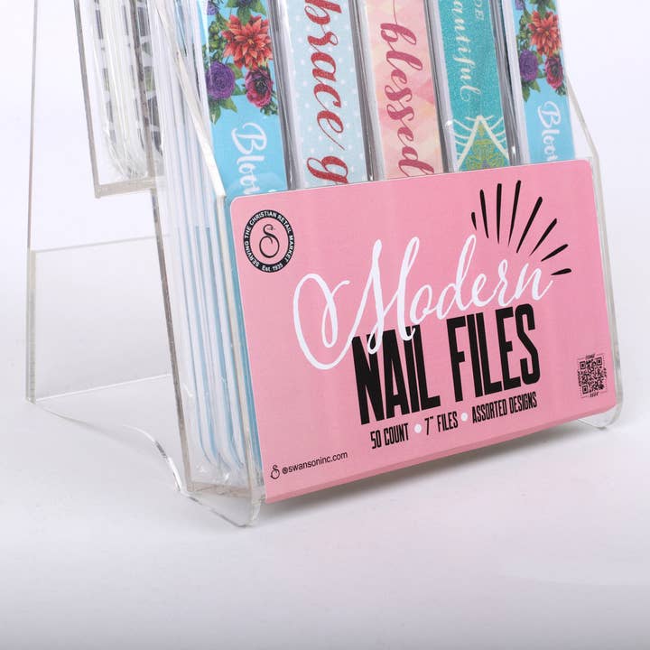 Swanson Christian Products - Wholesale Nail File - Nail File Modern Assortment Display Pk504