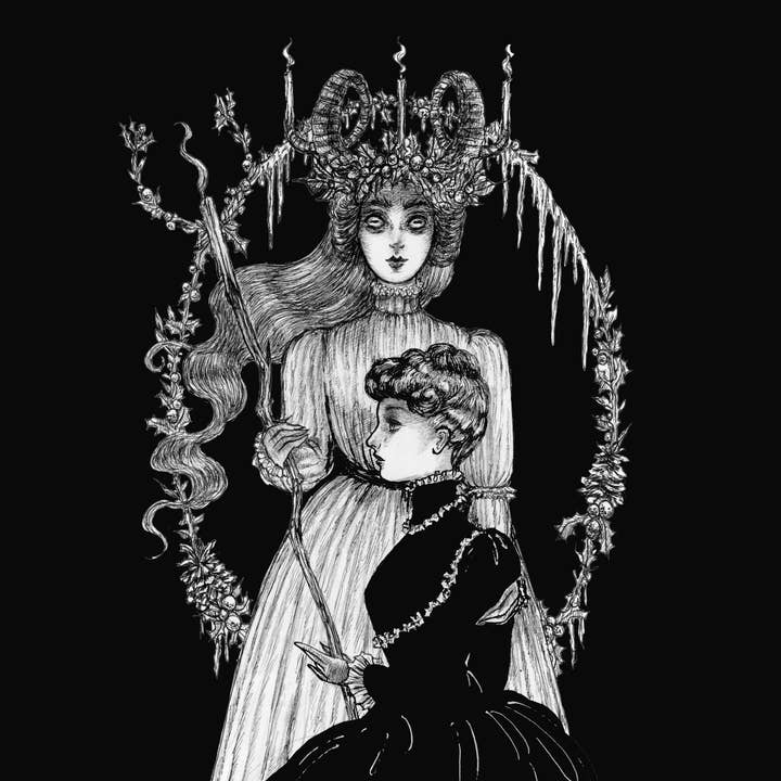 Mary Syring - Venta al por mayor Ilustración - Impresión artística de bruja del bosque, ocultismo, victoriano, gótico, bruja