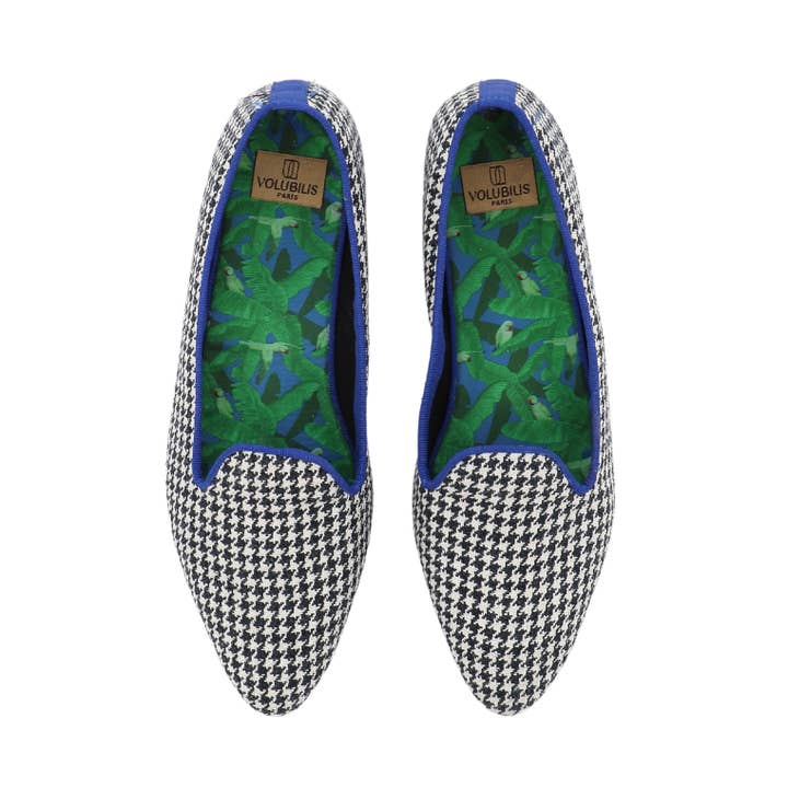 VOLUBILIS PARIS - Wholesale Slippers - Women's - PIA houndstooth slippers0