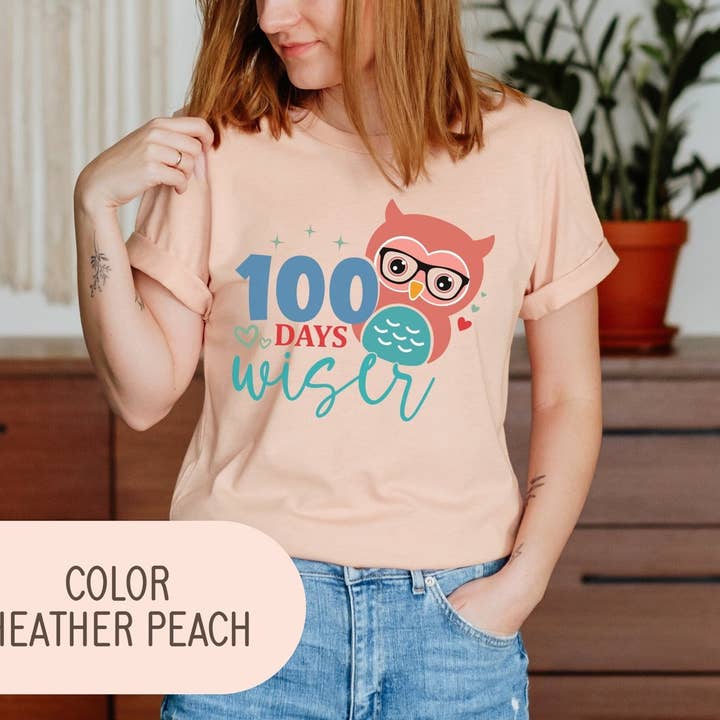 Chemises de professeur rétro pour 100 jours d'école, 100 jours d'école joyeux, 100e jour d'école pour la vente par Solana Grace