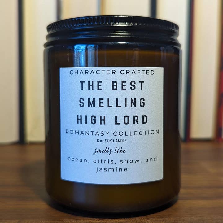 Bougie inspirée d'un livre - La bougie de soja High Lord la plus odorante pour la vente par Character Crafted