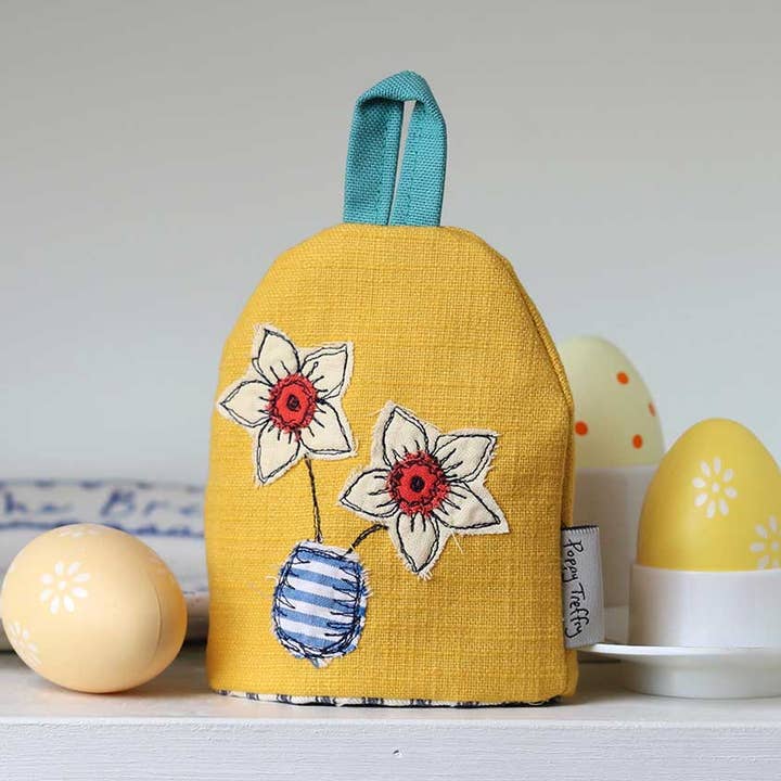 spring daffodils egg cosy for wholesale by Poppy Treffry