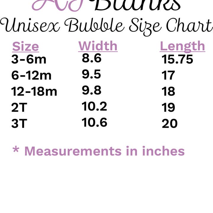 AJ Blanks - Wholesale Bodysuit (Non-Footed) - Baby - Unisex Plain Bubble