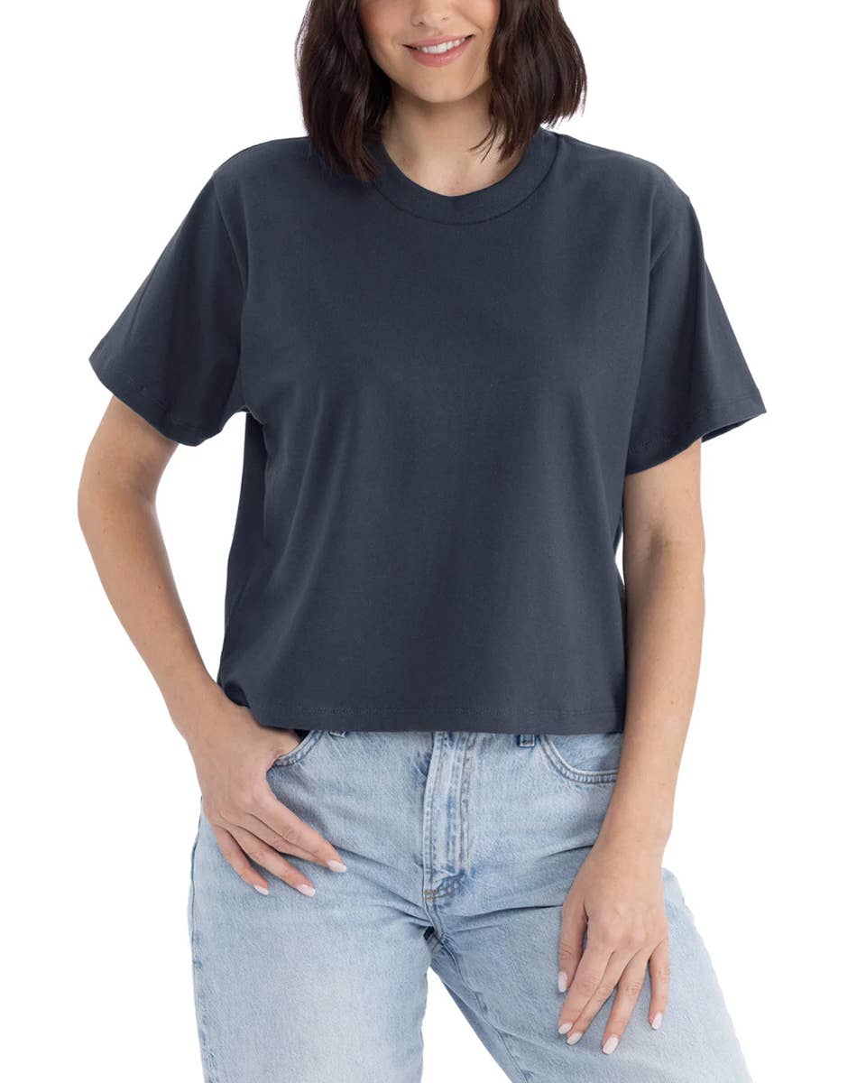 Go To Devil - Wholesale Screen Printed T-Shirt - Women's - Wander Elaine Heavyweight High Waist Boxy Tee3