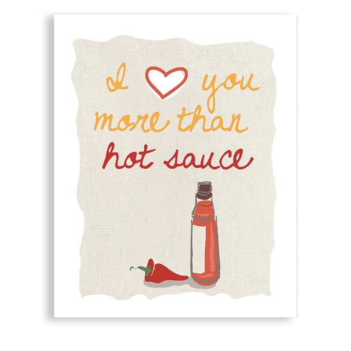 Wall Art - Eu te amo mais do que molho picante por atacado de UUPP