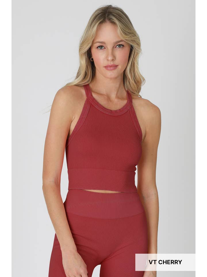 NIKIBIKI - Wholesale Knit Top - Women's - NS8307- Vintage High Neck Crop Top14