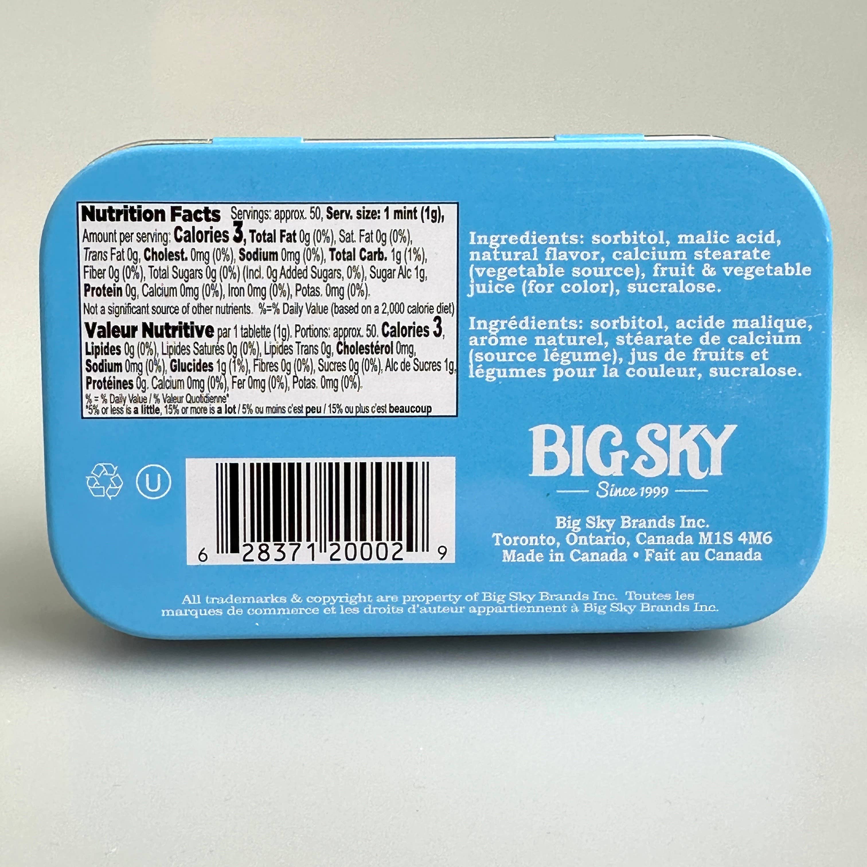 Wholesale Big Sky Mints - Blue Raspberry - 144 CT for your store