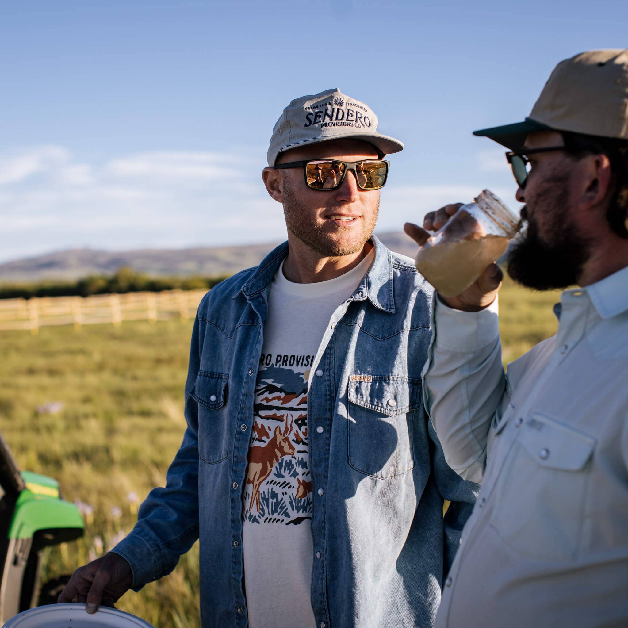 Sendero Provisions Company – Großhandel Flat Brim Cap – Unisex – Logo-Hut17