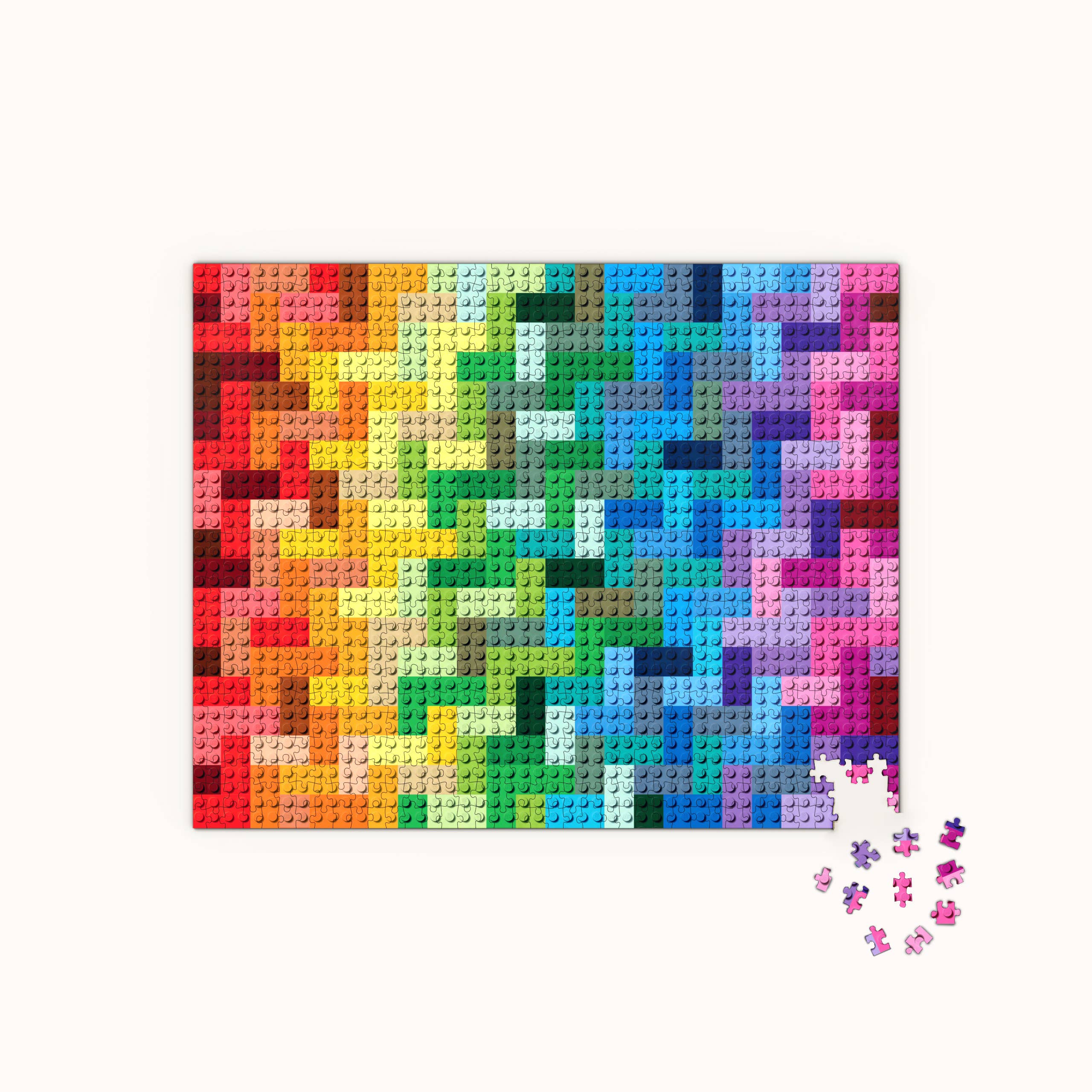 Chronicle Books - Wholesale Puzzle - Adult - LEGO Rainbow Bricks Puzzle5