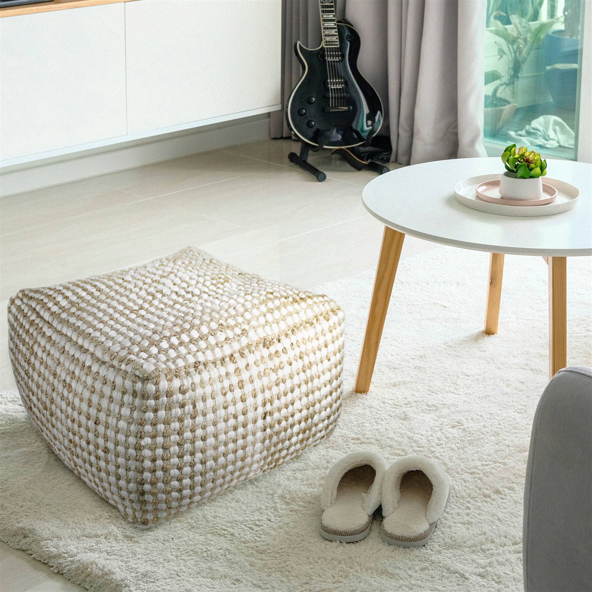 HomArt - Vendita all'ingrosso Pouf - Elin Pouf, Canapa & Cotone3