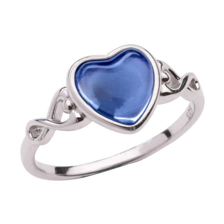 Sterling Silver Girls Heart Mood Ring Kids, Children & Women for wholesale by Cherished Moments