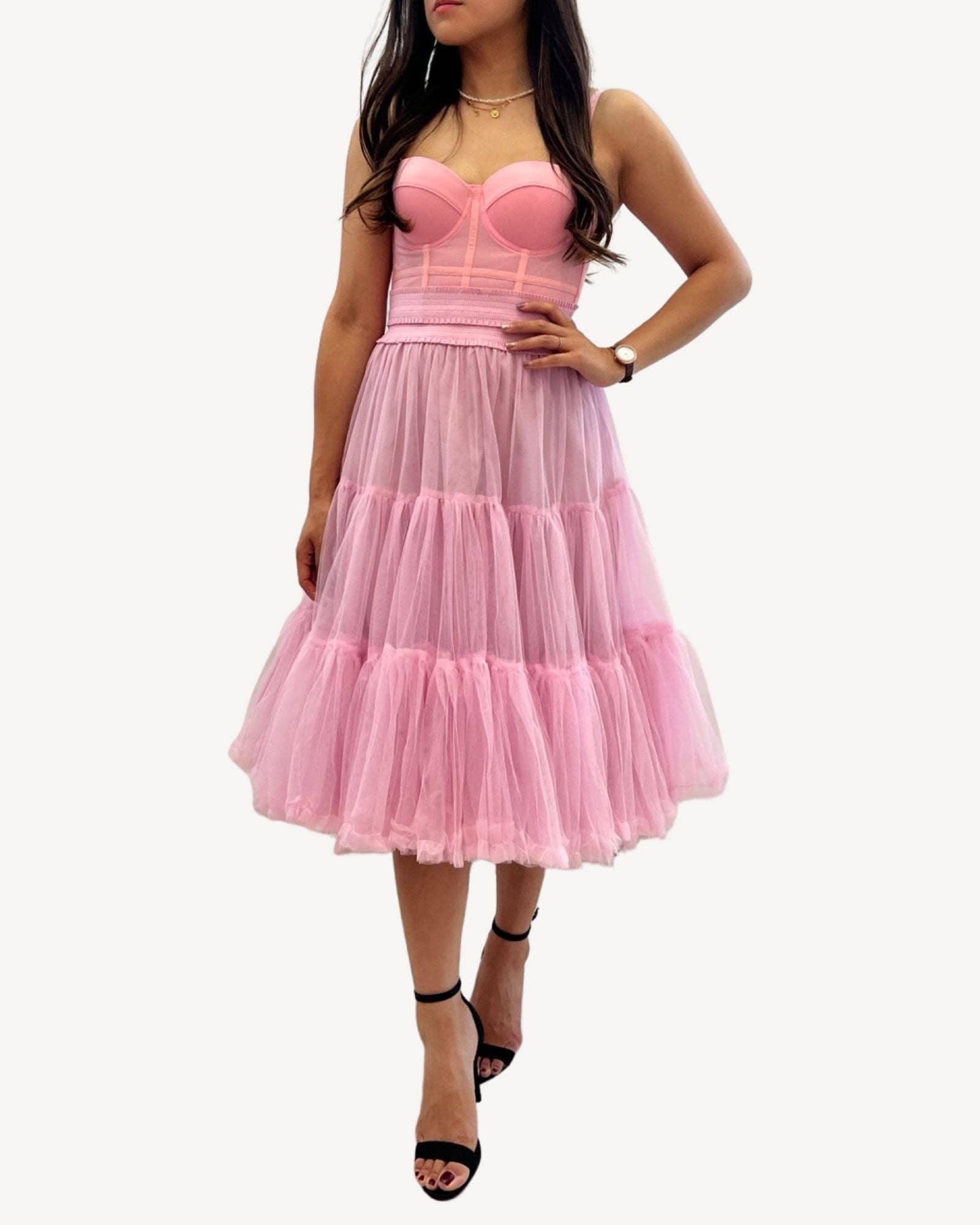 Invitadissimas - Wholesale Skirt - Women's - Pompous tulle midi skirt J87517