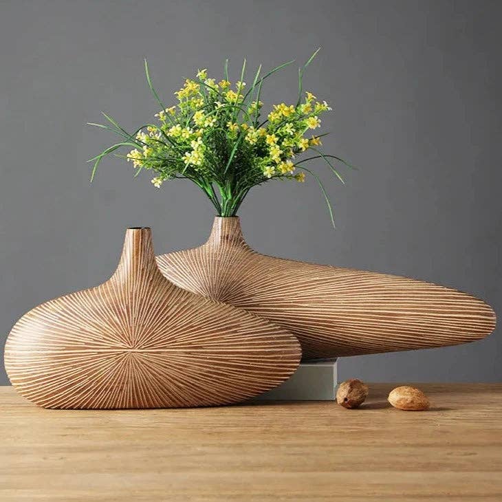 BRECK + FOX – Engroshandel Vase – Sahara skulptureret vase0