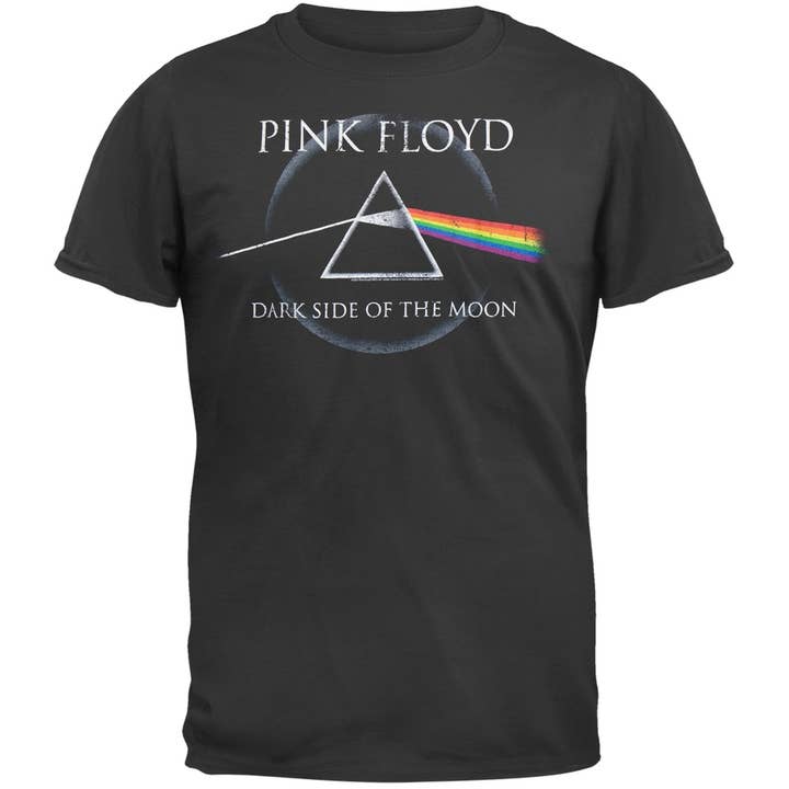 Official Store - Wholesale Screen Printed T-Shirt - Men's - Pink Floyd - Dark Side Moon Glow Men's Premium Soft T Shirt