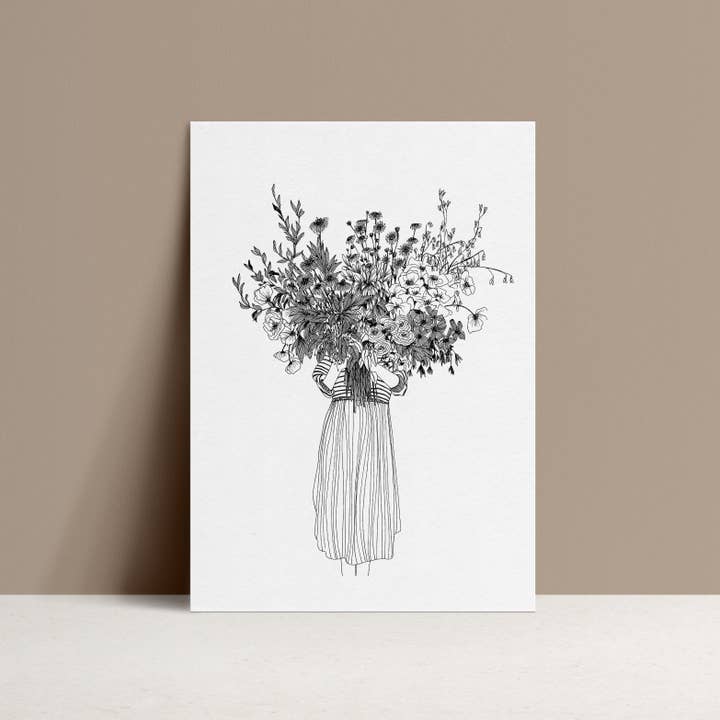 monocotylédone - Wholesale Poster - Oh My Bouquet, A4 Poster1