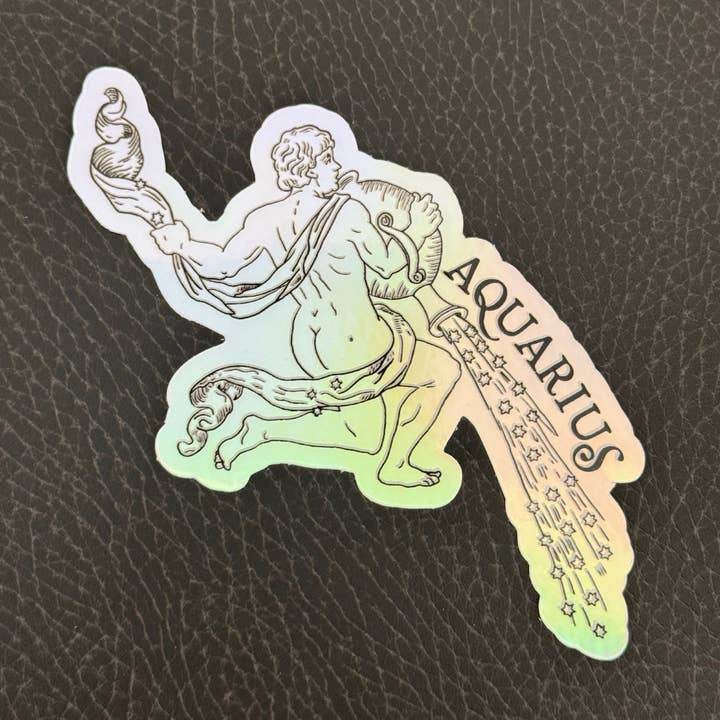 Pegatina Zodiac Aquarius para venta al por mayor de Fount Paper