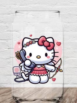 Kitty; iced coffee glass; valentines; coffee mug for wholesale by LovealwaysDesignsUS