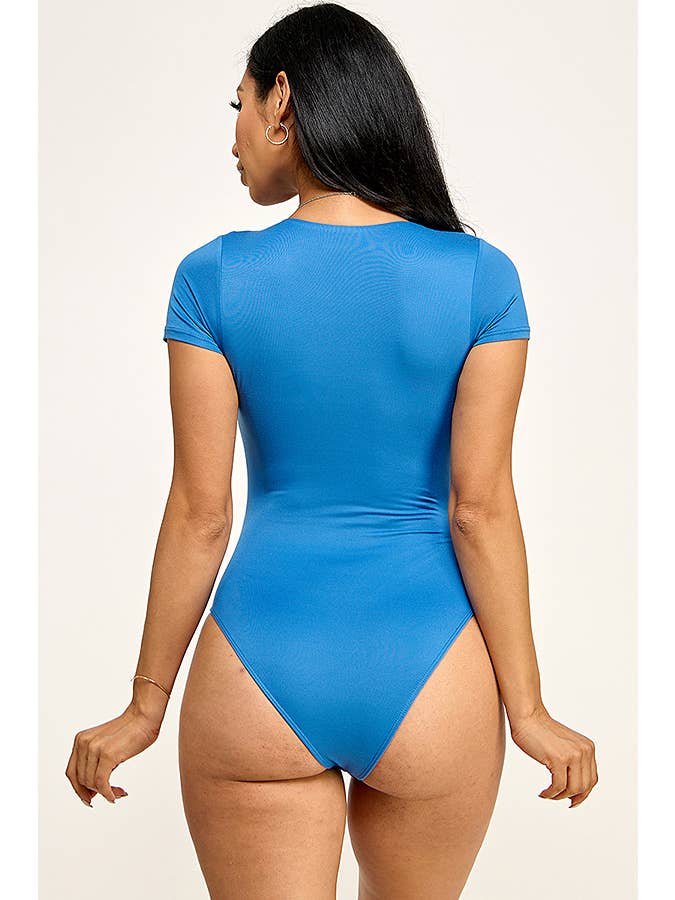 Heart & Hips - Wholesale Bodysuit - Women's - JT45980A - SHORT SLEEVE DOUBLE LAYERED BODYSUIT7