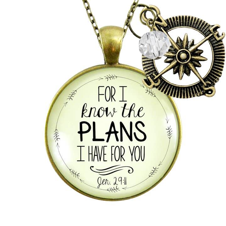 For I Know Plans I Have for You Necklace Faith Inspired ^ for wholesale by Gutsy Goodness