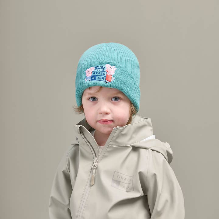 Grass & Air - Wholesale Beanie - Kids - Peppa Pig George Blue Kids Beanie Hat