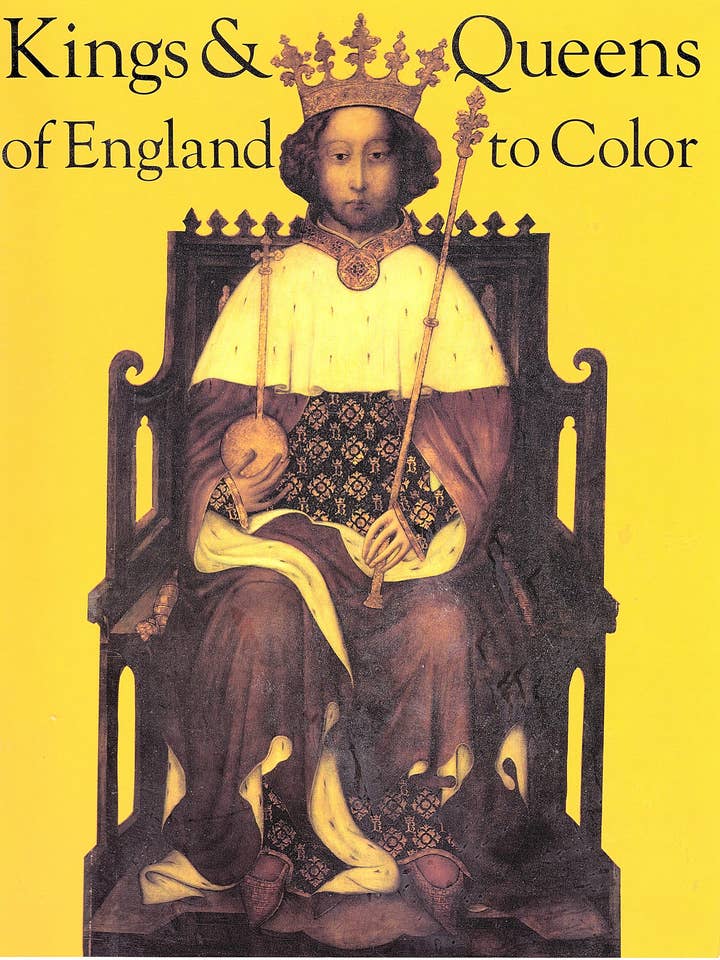 Rois et Reines d'Angleterre à colorier pour la vente par Bellerophon Books