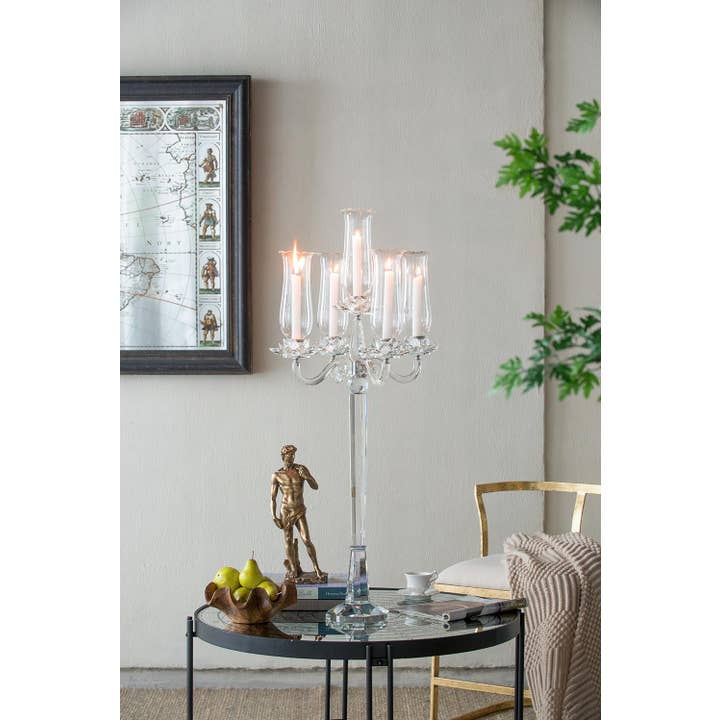 A&B Home Group Inc. - Wholesale Candle holder - 18.5x18.5x39.5" Candle Holder - Clear9