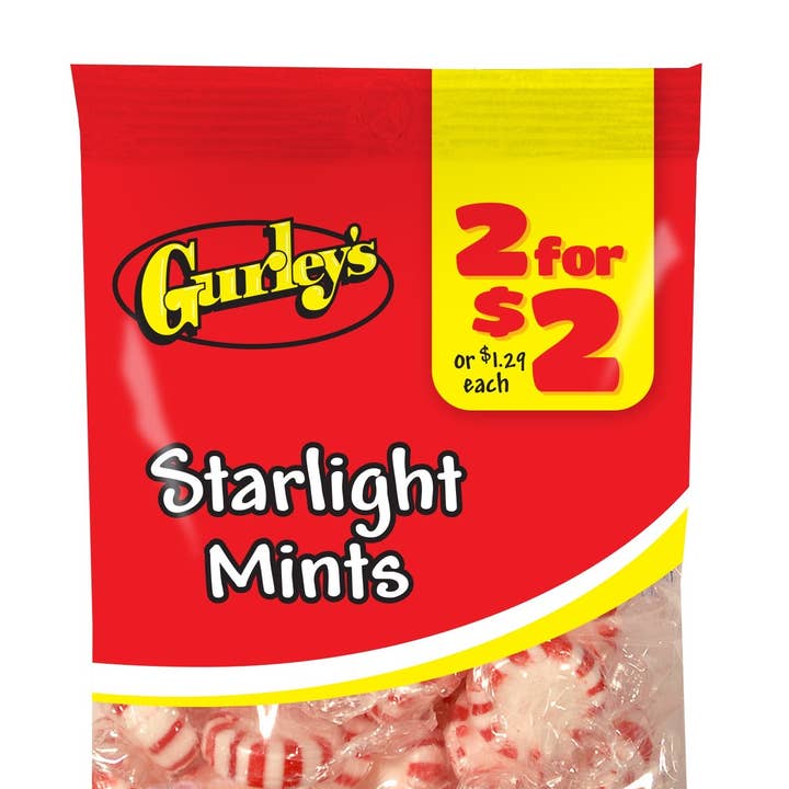 Shop The King - Wholesale Mints - Gurley's's 2/$2 Starlight Mints 12 Per Case0