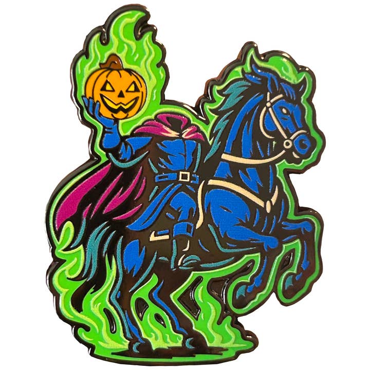 Pin Hive LLC - Wholesale Lapel Pin/Button - Headless Horseman Enamel Pin - Legend of Sleepy Hollow1