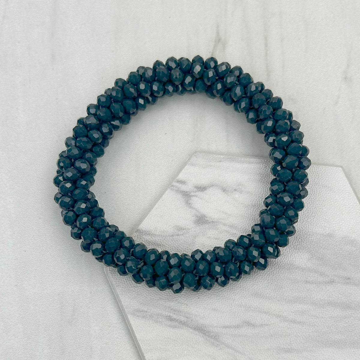 Western Elite Jewelry - Vente Bracelet de perles - Bracelet Élastique en Perles de Cristal Rouge0