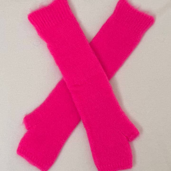 NOELINE - Wholesale Winter accessory set – women's - Baby alpaca long mittens 7393ML26