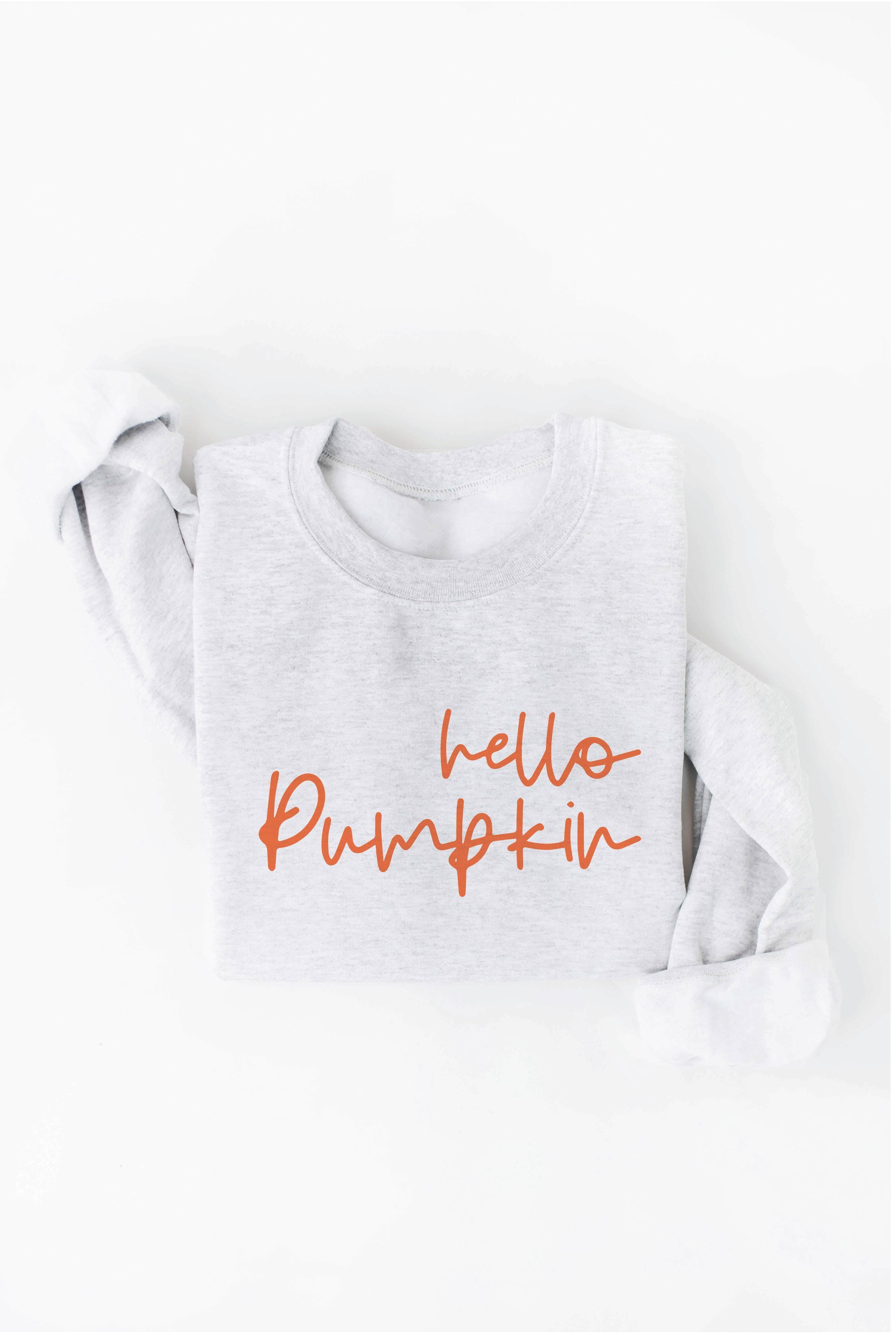 OAT COLLECTIVE - Wholesale Graphic Sweatshirt - Women's - HELLO PUMPKIN Graphic Sweatshirt8