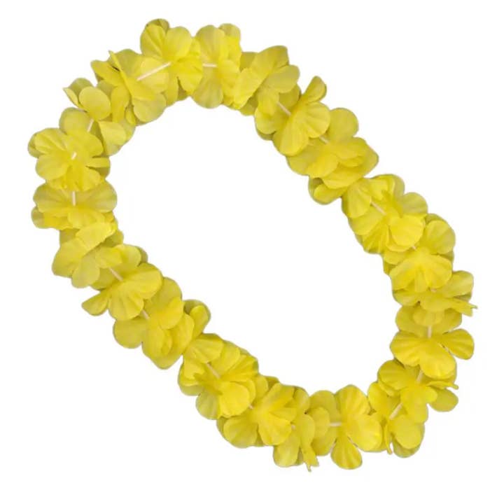 Blinkee.com, LLC - Wholesale Pendant/Charm Necklace - Hawaiian Flower Lei Necklace Yellow1