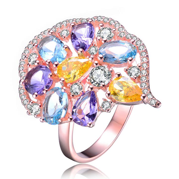 Sterling Silver Cubic Zirconia Ring(9974MC6) for wholesale by Genevive