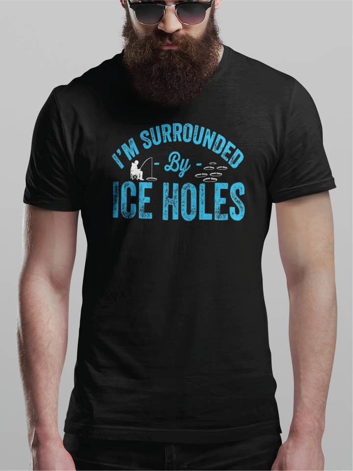 Camiseta Rodeada de Agujeros de Hielo para venta al por mayor de Hunt Hook Eat