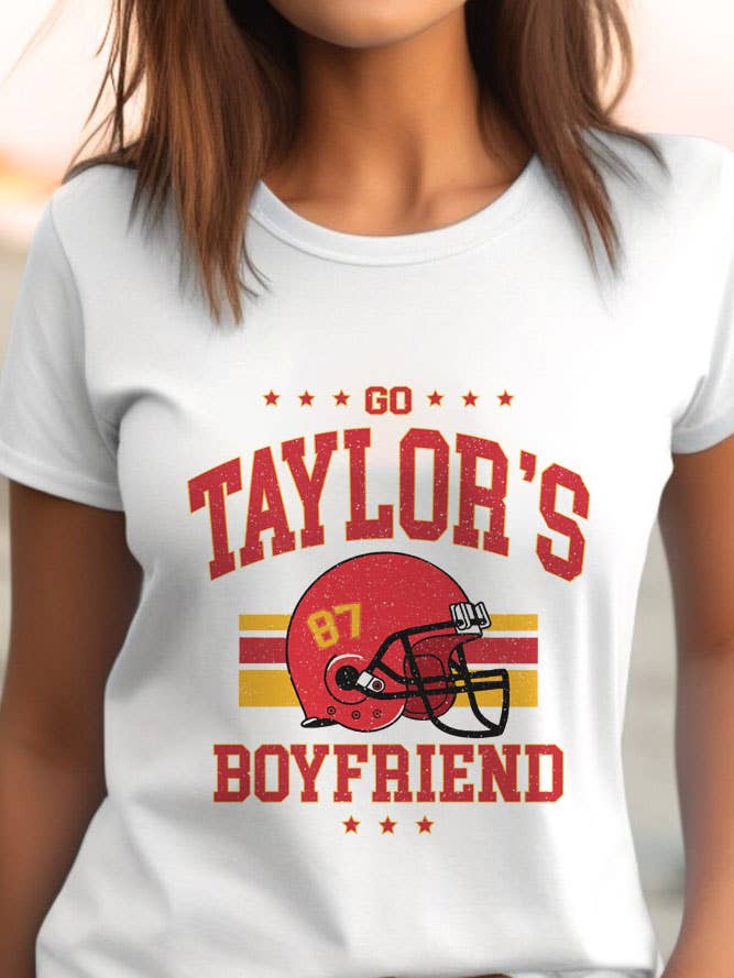 Go Taylors Boyfriend, uniseks T-shirt met ronde hals voor wholesale door Top Avenue