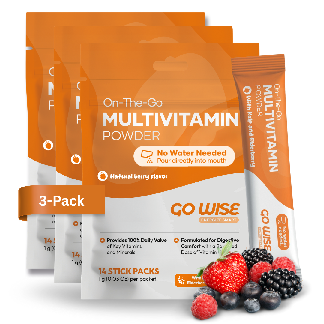 Go Wise - Wholesale Oral Supplement/Vitamin - On The Go Multivitamin Powder Stick Packs- No Water Needed9