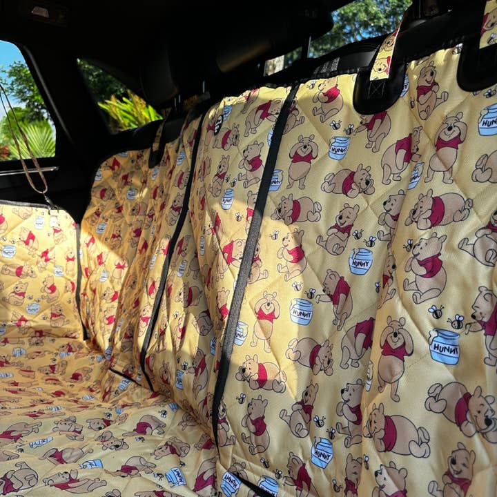 Pablo & Co. Boutique - Wholesale Pet carrier – Dog - Winnie the Pooh & Bee's: Deluxe Hammock Car Seat Cover6