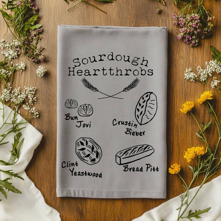 Sourdough Heartthrobs - Kitchen Towels for wholesale by Moonlight Makers