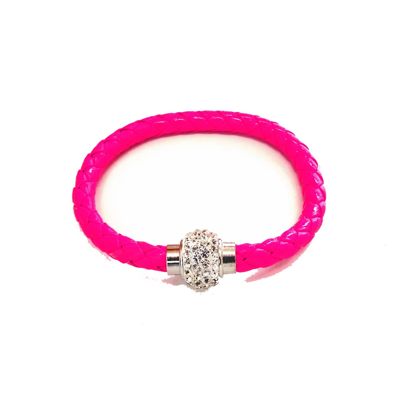 Laurent Scott Collection - Wholesale Bangle Bracelet - Tivoli Fuchsia Leatherette Bracelet0