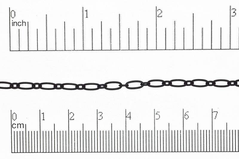 Continental Beads - Wholesale Craft Supplies - 6.4mm x 3mm Textured Oval Cable Chain Sold by The Foot - CH 8205