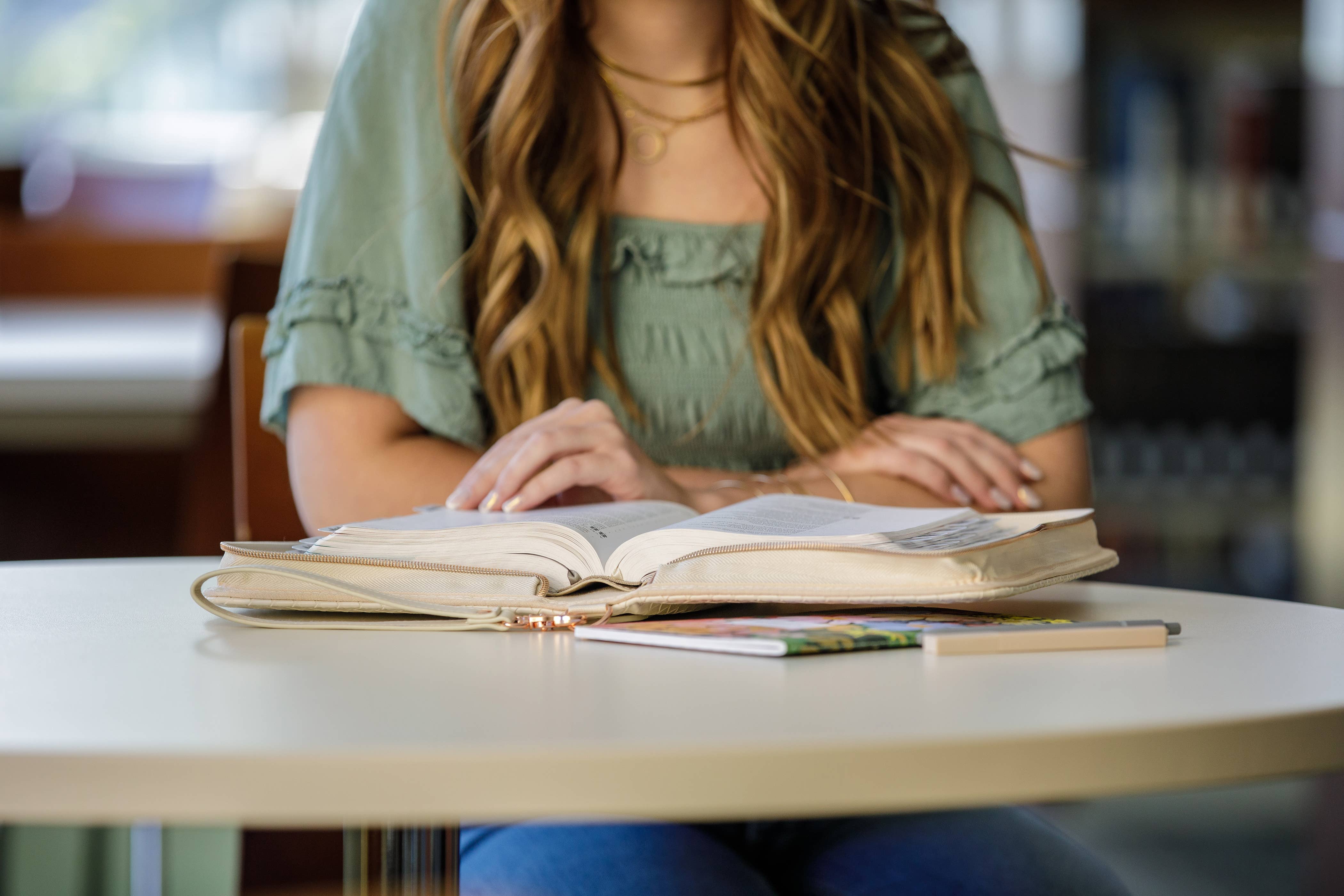 Ever, AJ - Wholesale Bible Cover - Bible Cover, Weave Bible Case, Crossbody PEARL7