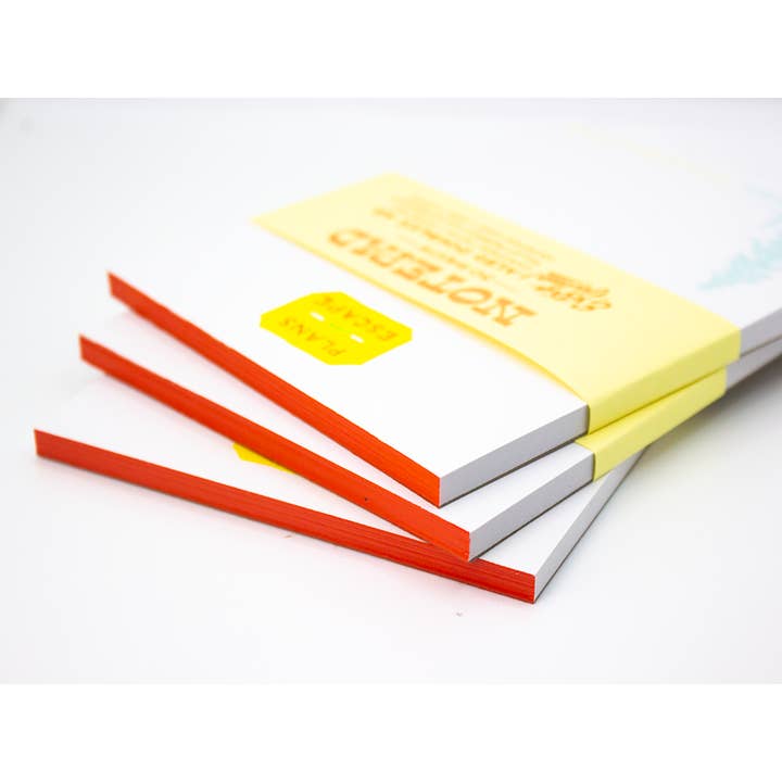 Ladyfingers Letterpress - Wholesale Notepad - Plans for Escape Risograph Notepad2