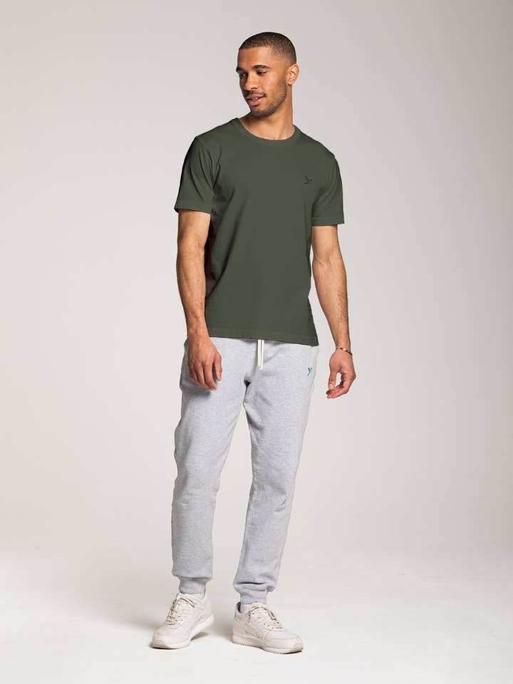 T-shirt da uomo a maniche corte con logo ORILABO Small - Oliva per la vendita all'ingrosso da parte di ORILABO Project