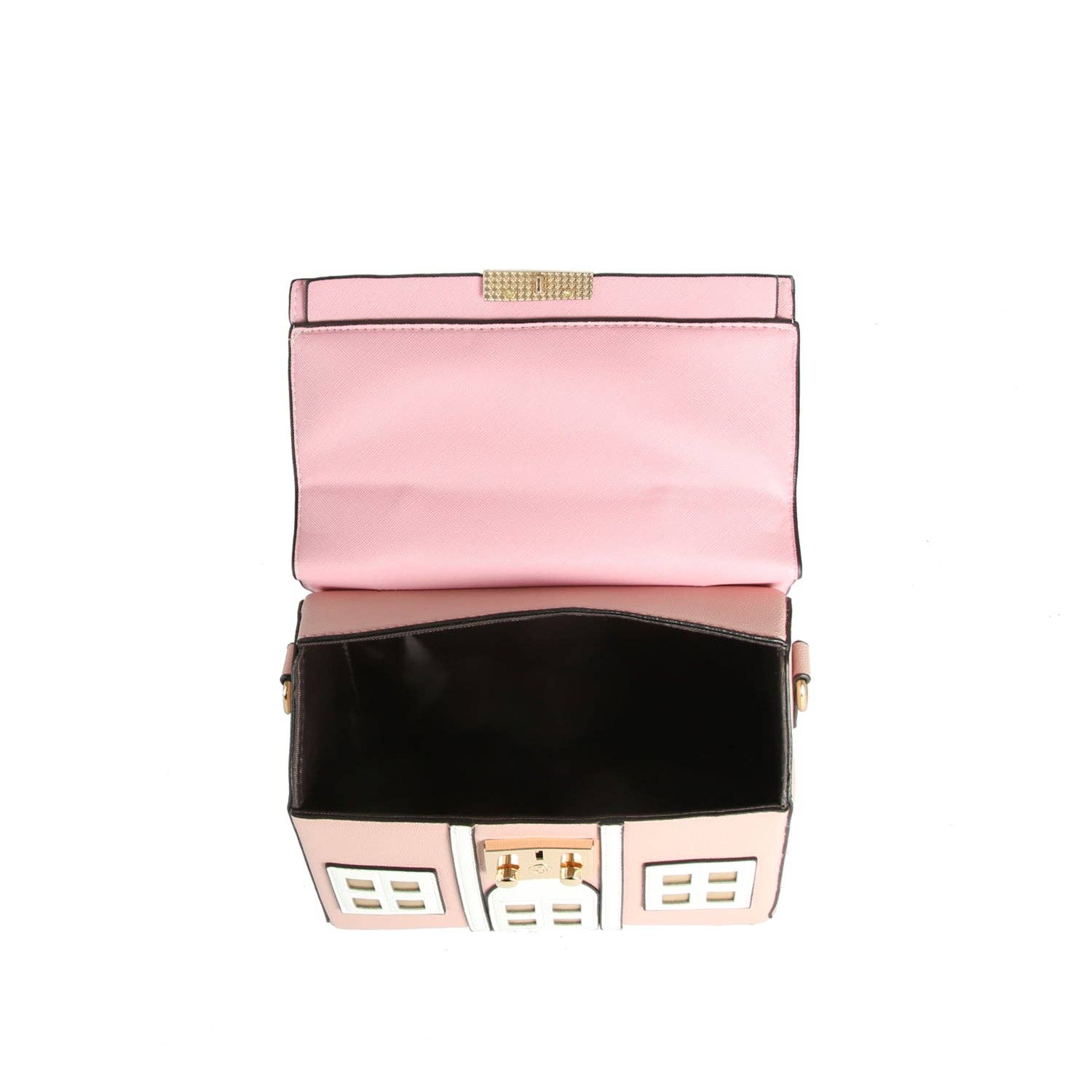 Handbag Factory Corp – wholesale Crossbody bag – Women's – Pink Cottage House Crossbody Bag5