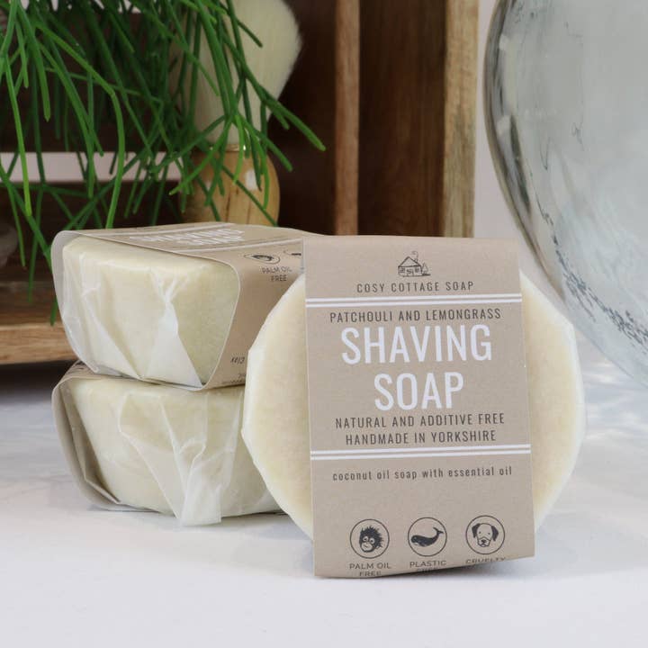 Cosy Cottage Soap – wholesale Shave soap – Men's – Large Shaving Soap with Optional Handmade Dish & Brush3