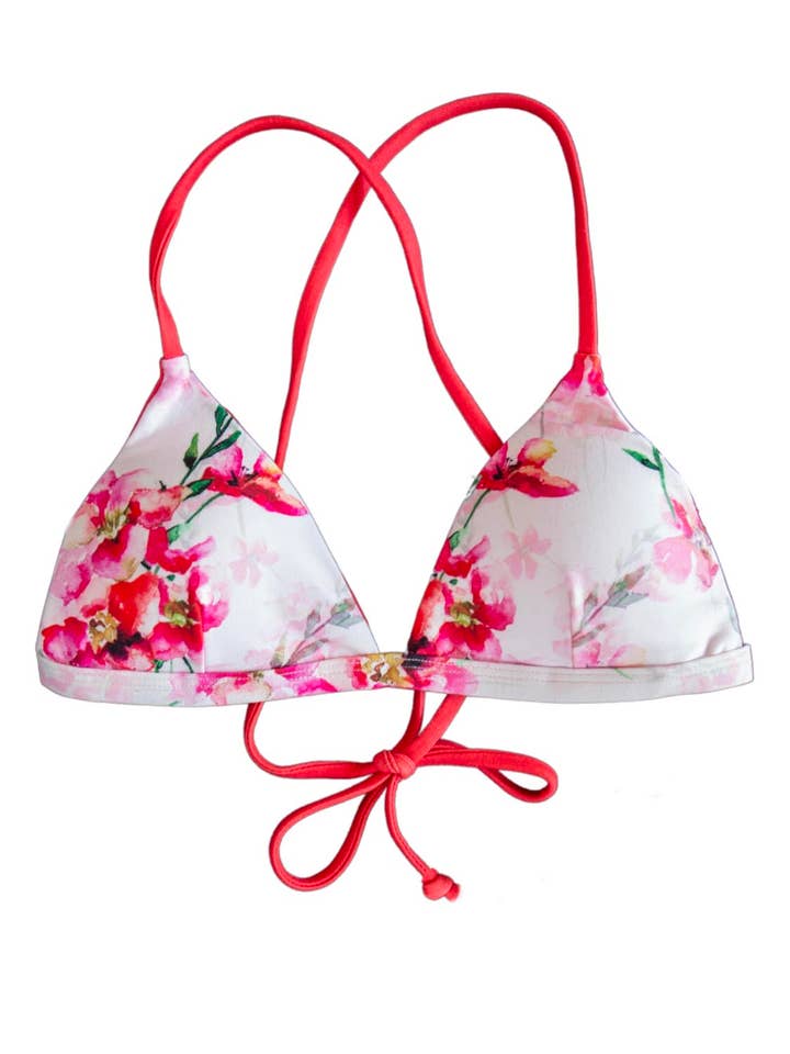 Chance Loves - Wholesale Swim Top - Women's - AZALEA | Fixed Swimsuit Triangle Top | Padded | Junior Girls