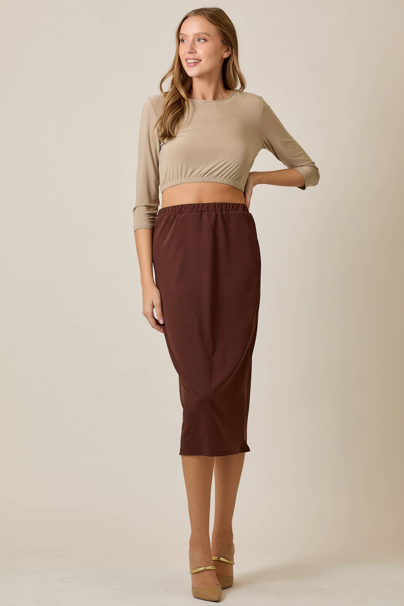 Celeste Clothing - Wholesale Skirt - Women's - KNEE LENGTH PENCIL SKIRT -MODEST 31-INCH  -CS337705
