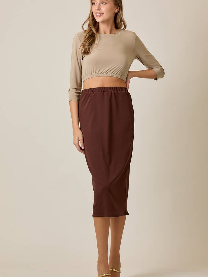 Celeste Clothing - Wholesale Skirt - Women's - KNEE LENGTH PENCIL SKIRT -MODEST 31-INCH -CS337705